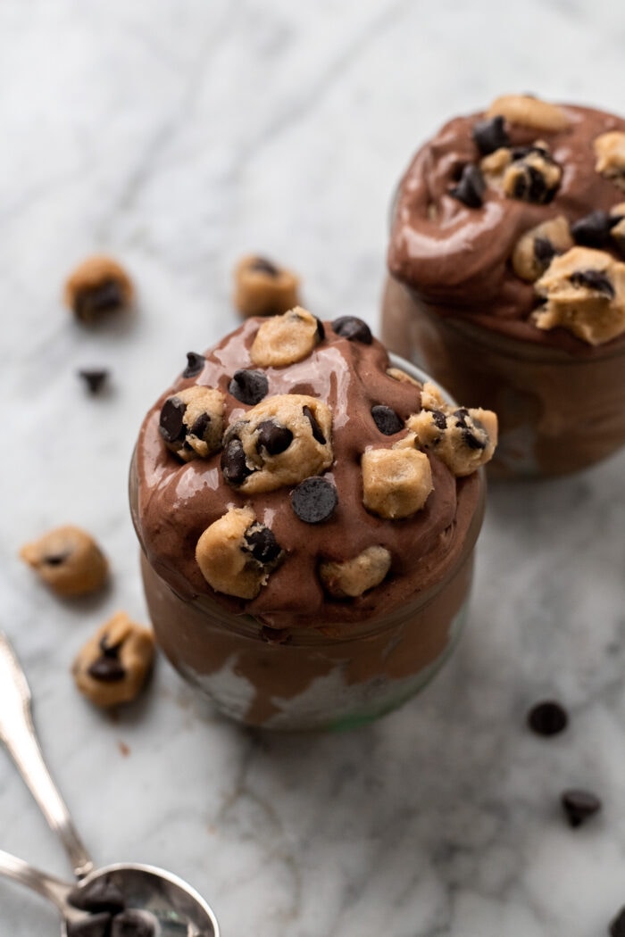 Vegan Homemade Cookie Dough Blizzard