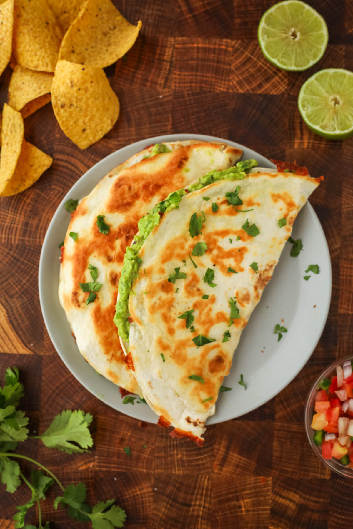 Guacamole quesadillas