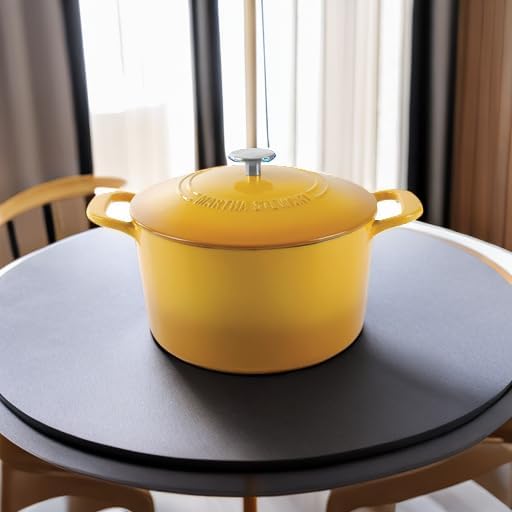 Martha Stewart Gatwick 7-Quart Enameled Cast Iron Dutch Oven