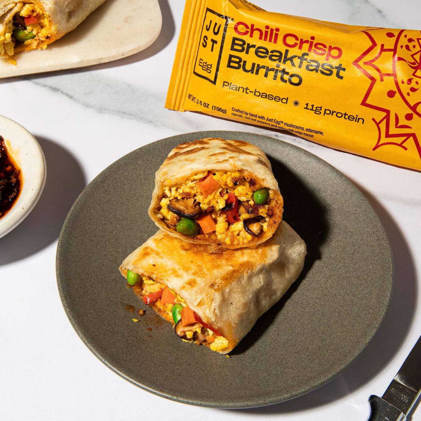 Eat Just’s chili crisp burrito