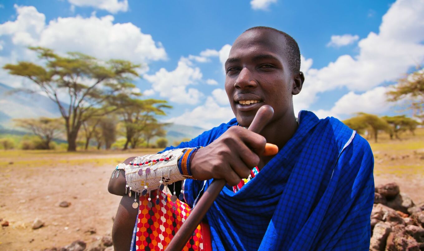 Maasai man in Tanzania