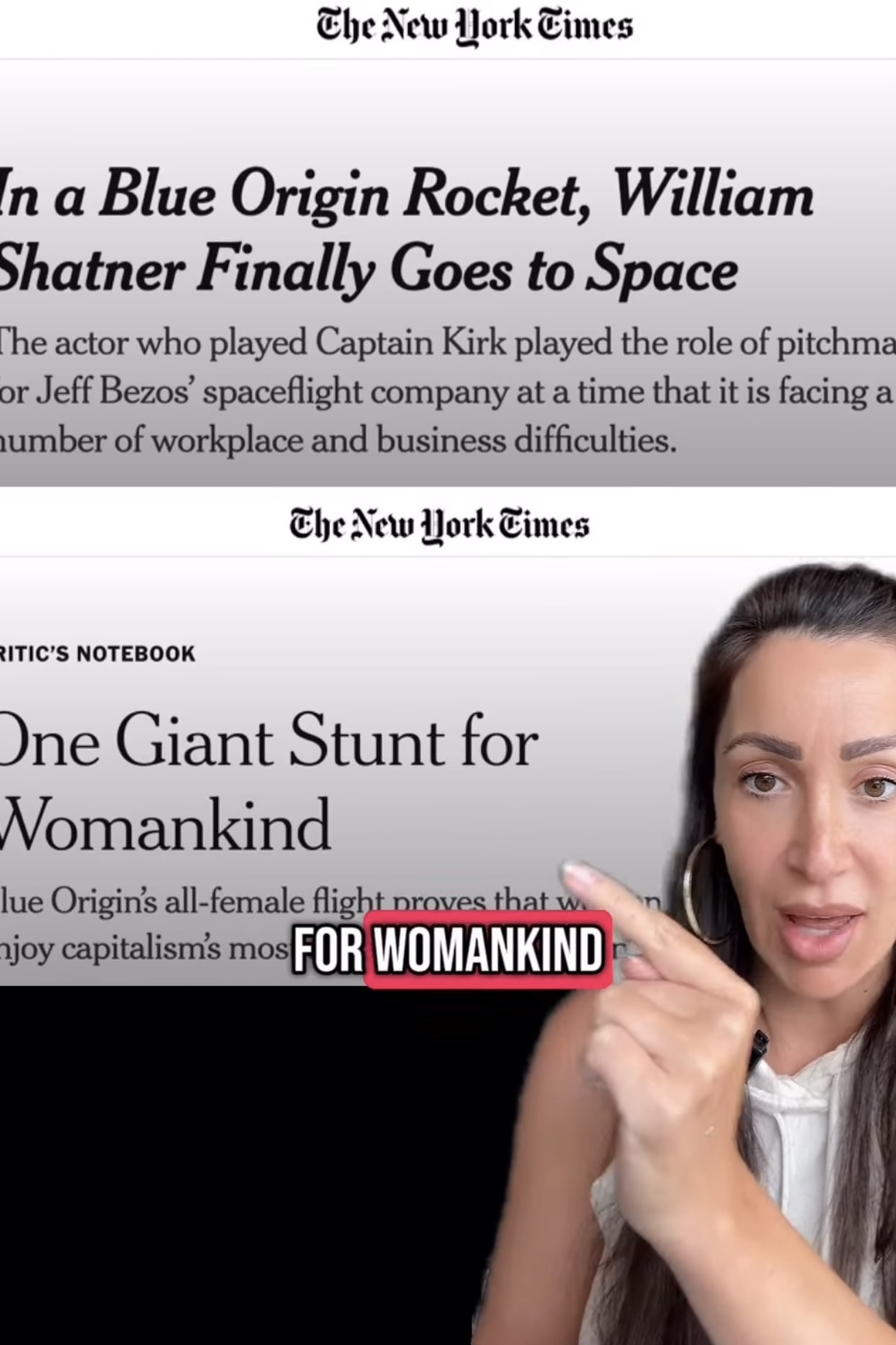 Jenny Stojkovic Blue Origin video