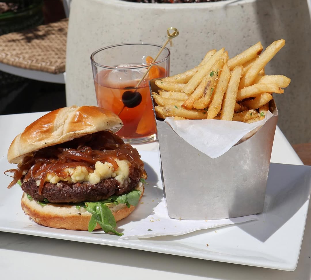 Spirit Elephant Blue Cheese Bourbon Burger