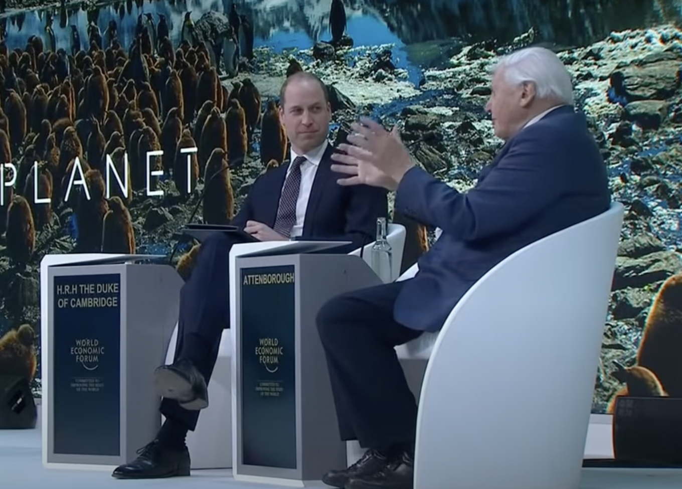 prince william and david attenborough talking