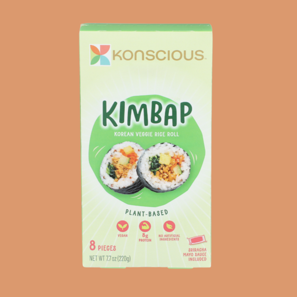 Konscious Plant-Based Kimbap Korean Veggie Rice Rolls