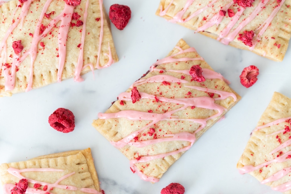 Vegan Raspberry Vanilla Pop Tarts