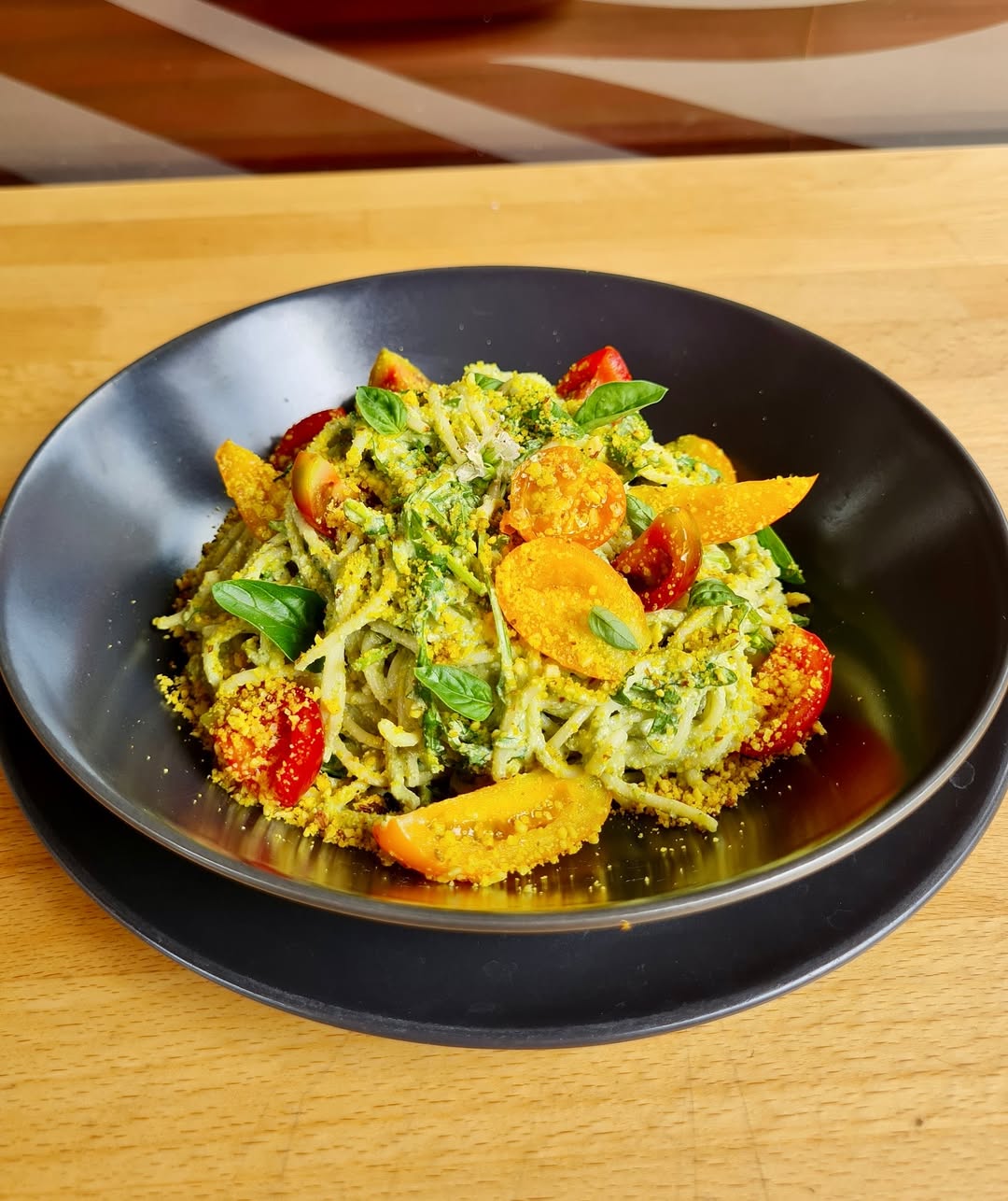 vegehop pesto pasta