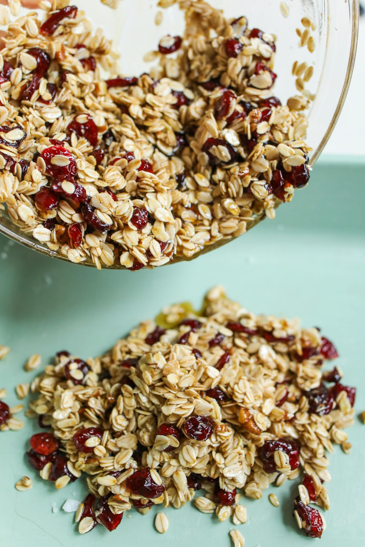 dried fruit and granola