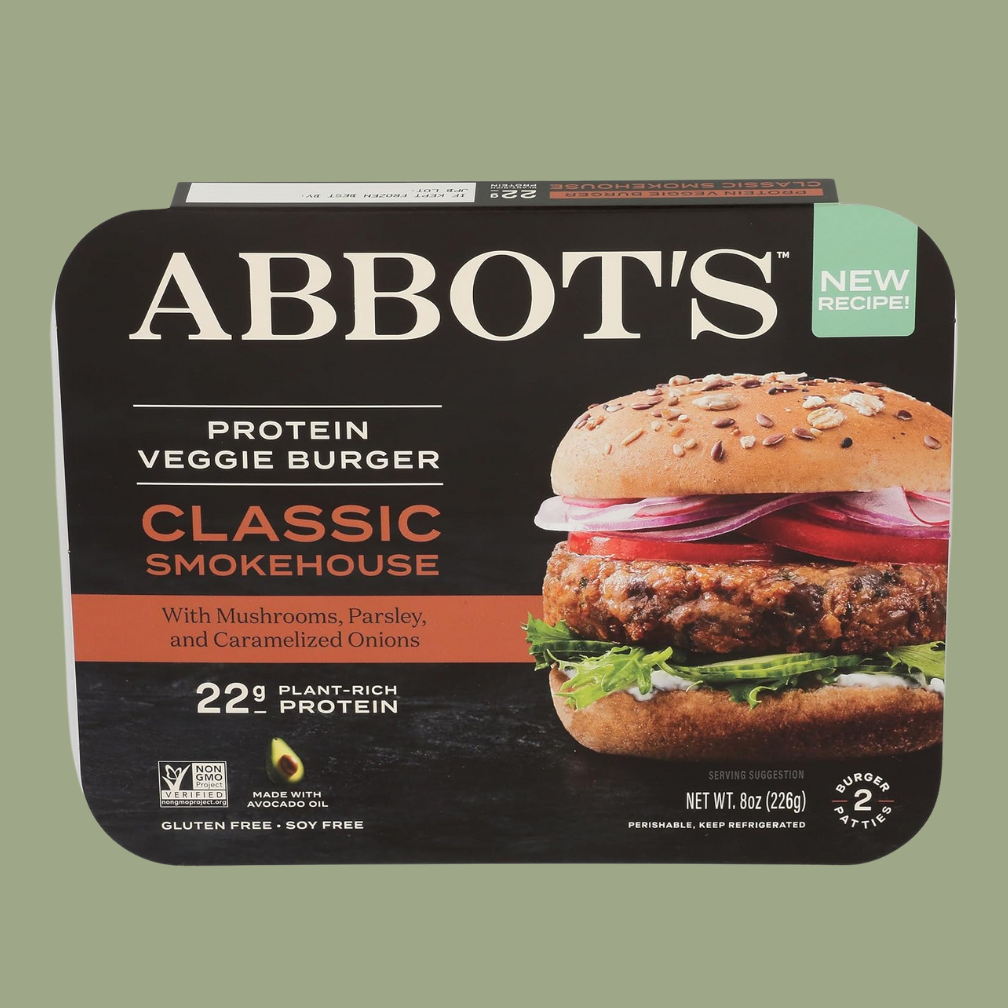 Abbot's Protein Veggie Burger Classic Smokehouse