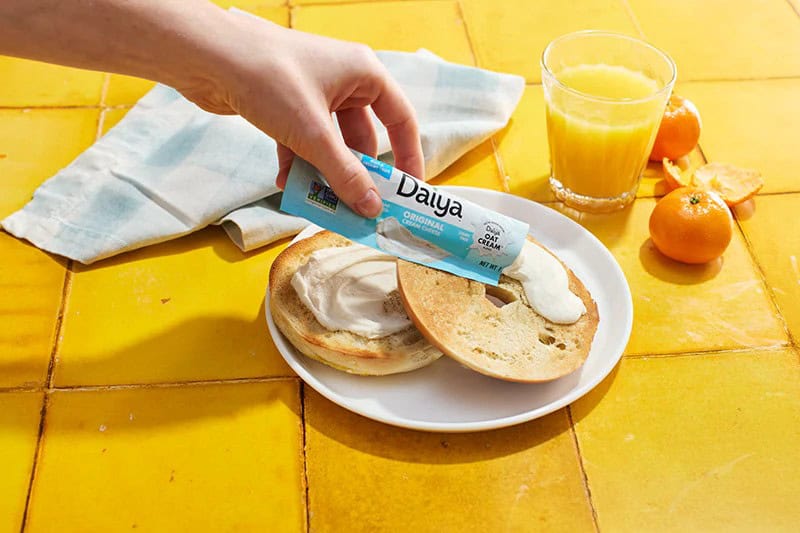 grab-and-go dairy-free cream cheese packets