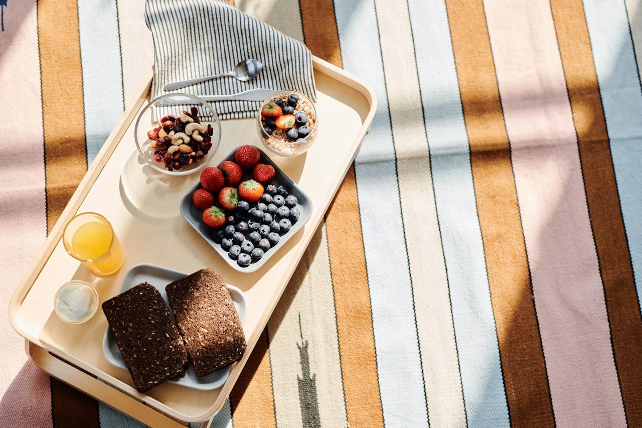 tray of plant-based foods