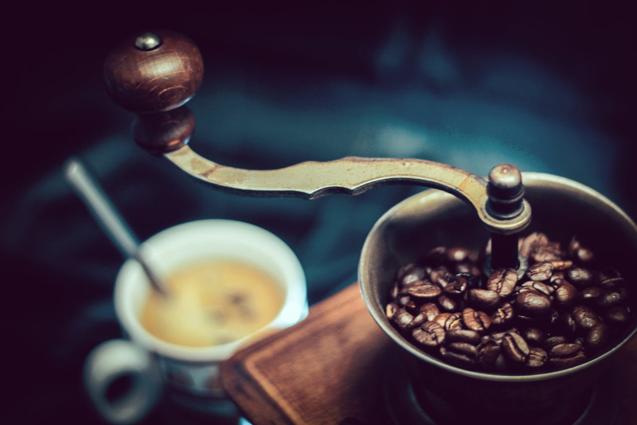 making coffee