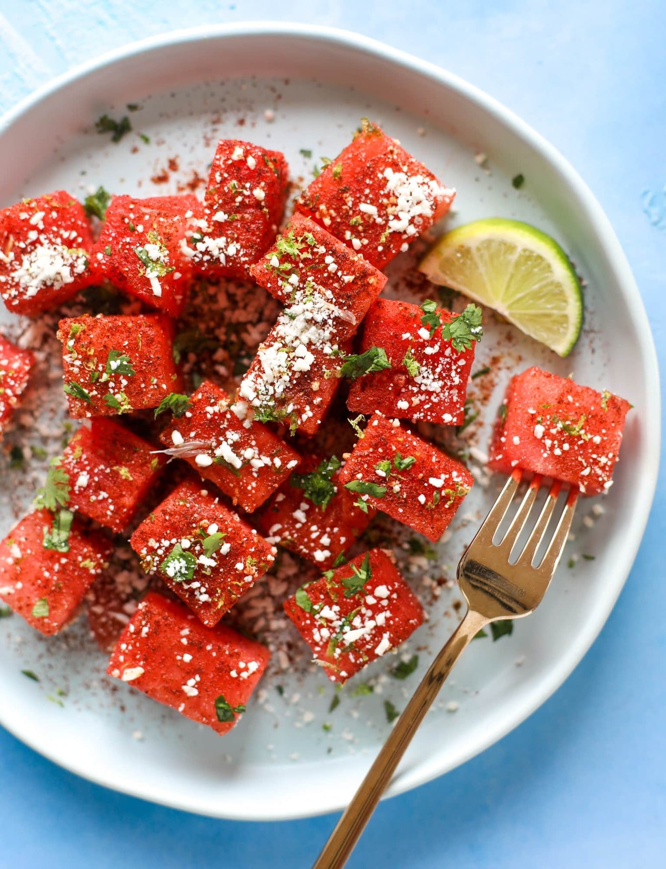 Chili and lime watermelon