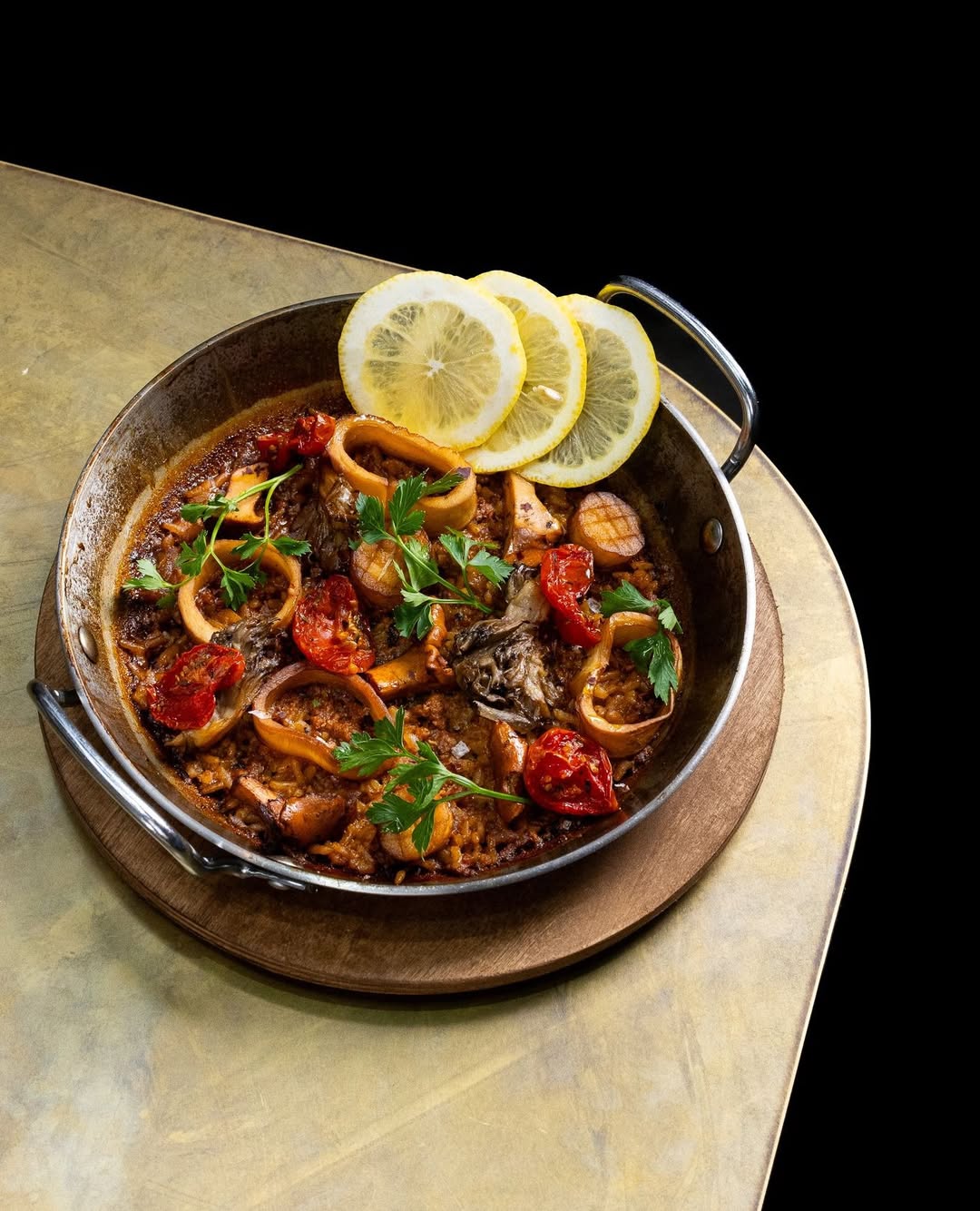 mushroom paella