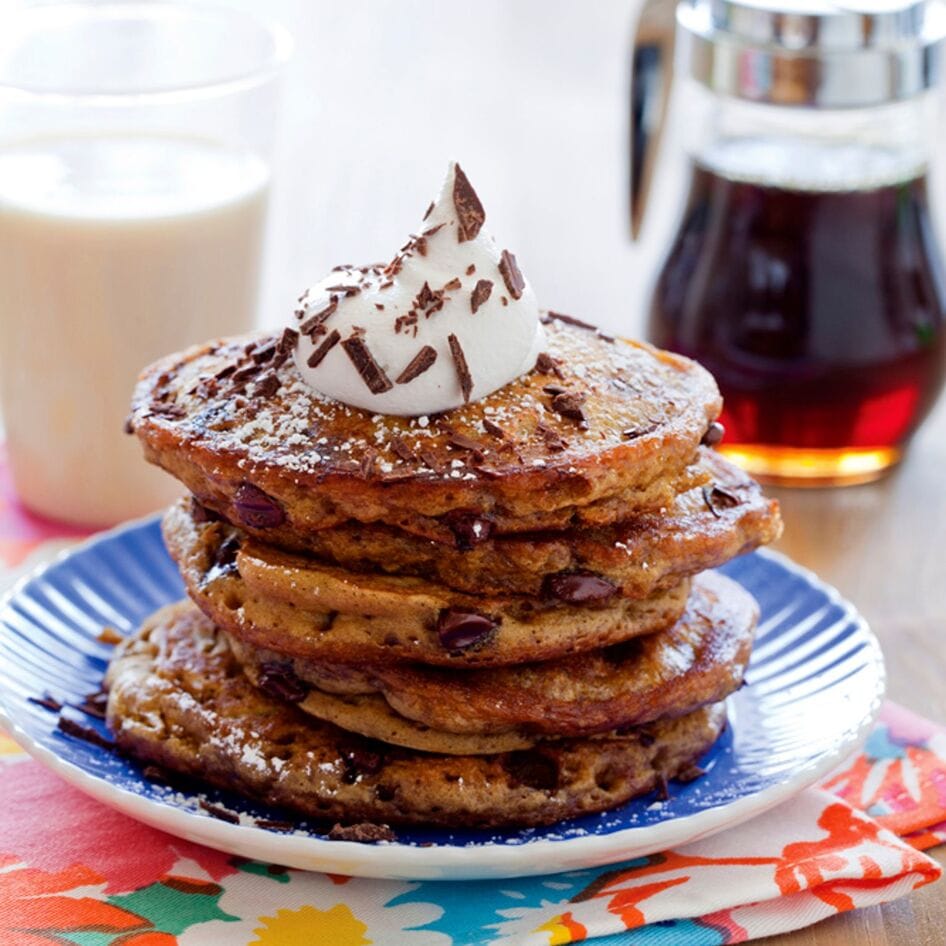 Fluffy Vegan Tiramisu Pancakes