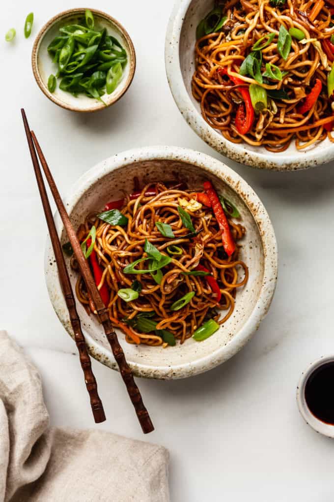 vegan chow mein