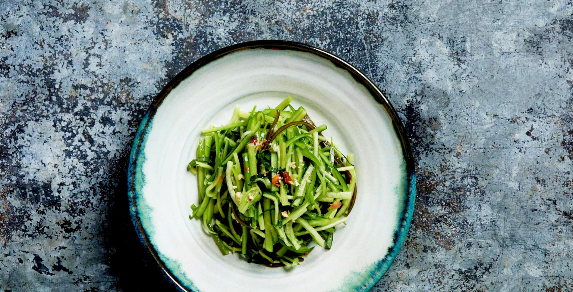One-Step Japanese Cucumber Salad With Ume and Shiso