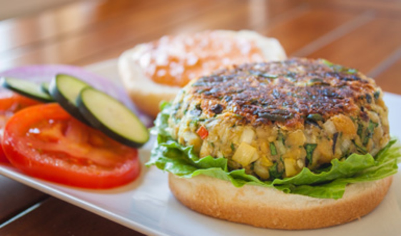 Healthy Mediterranean Veggie Burgers
