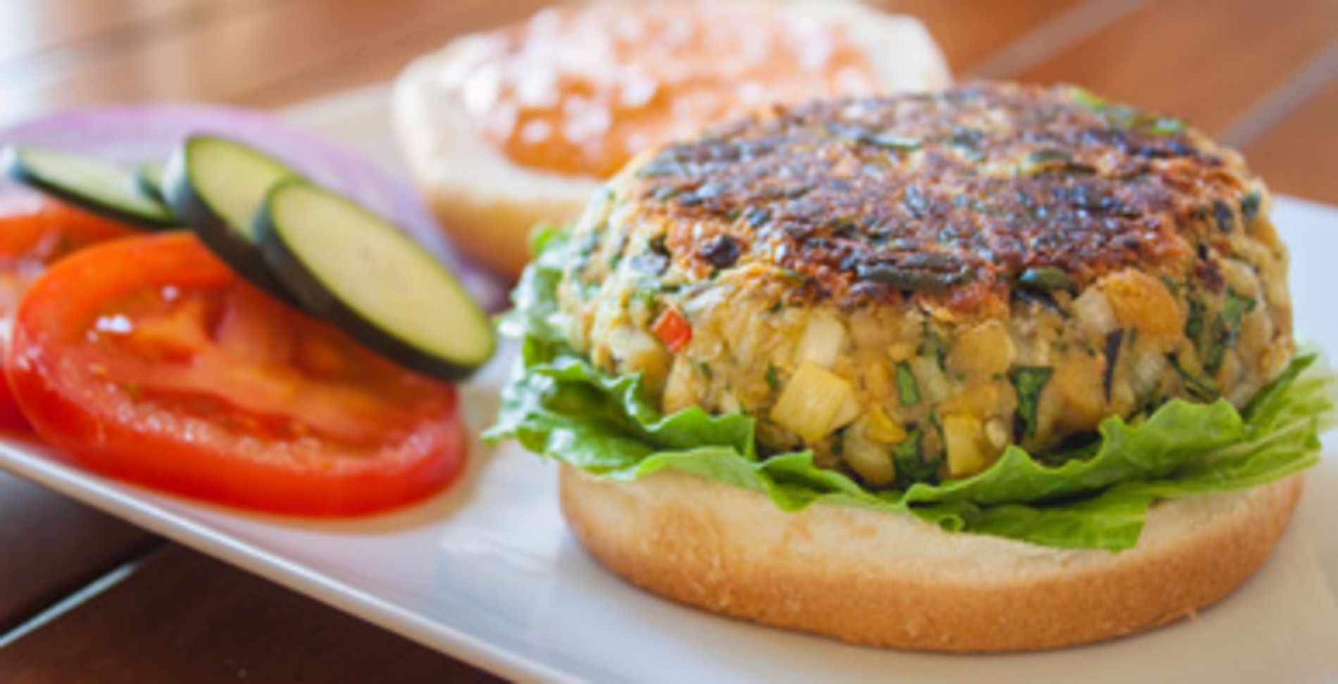 Healthy Mediterranean Veggie Burgers