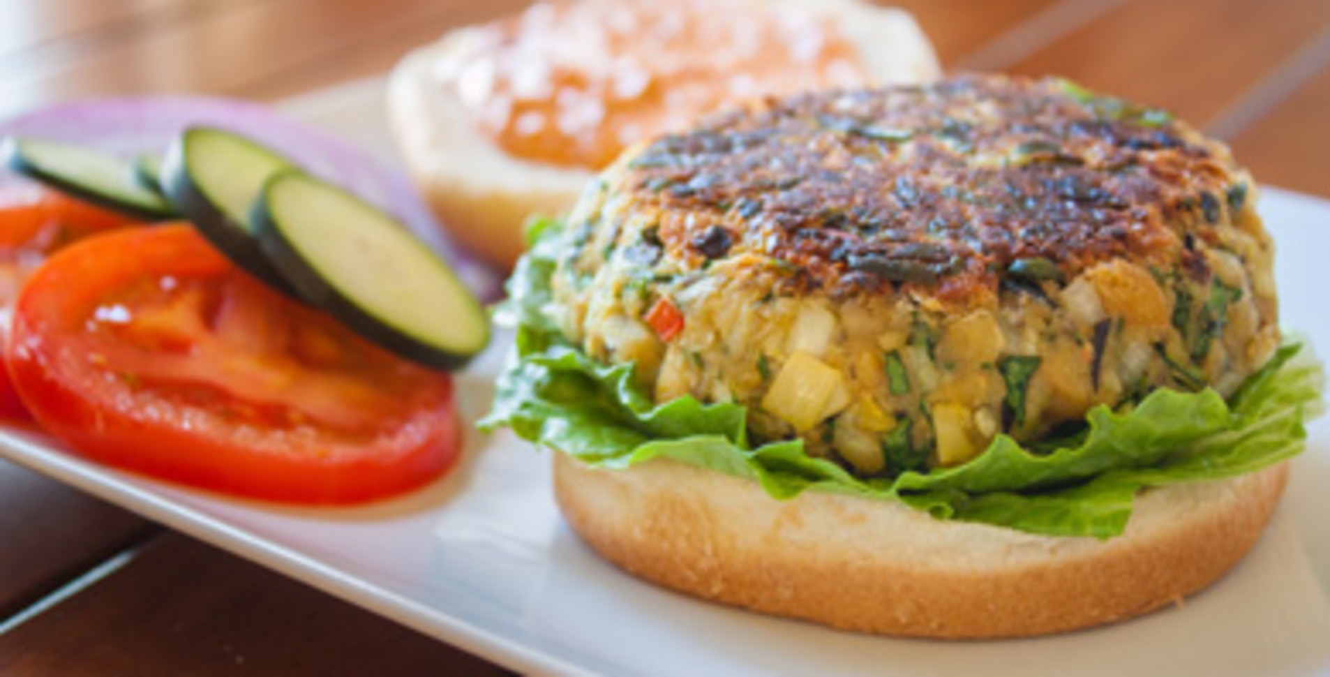 Healthy Mediterranean Veggie Burgers