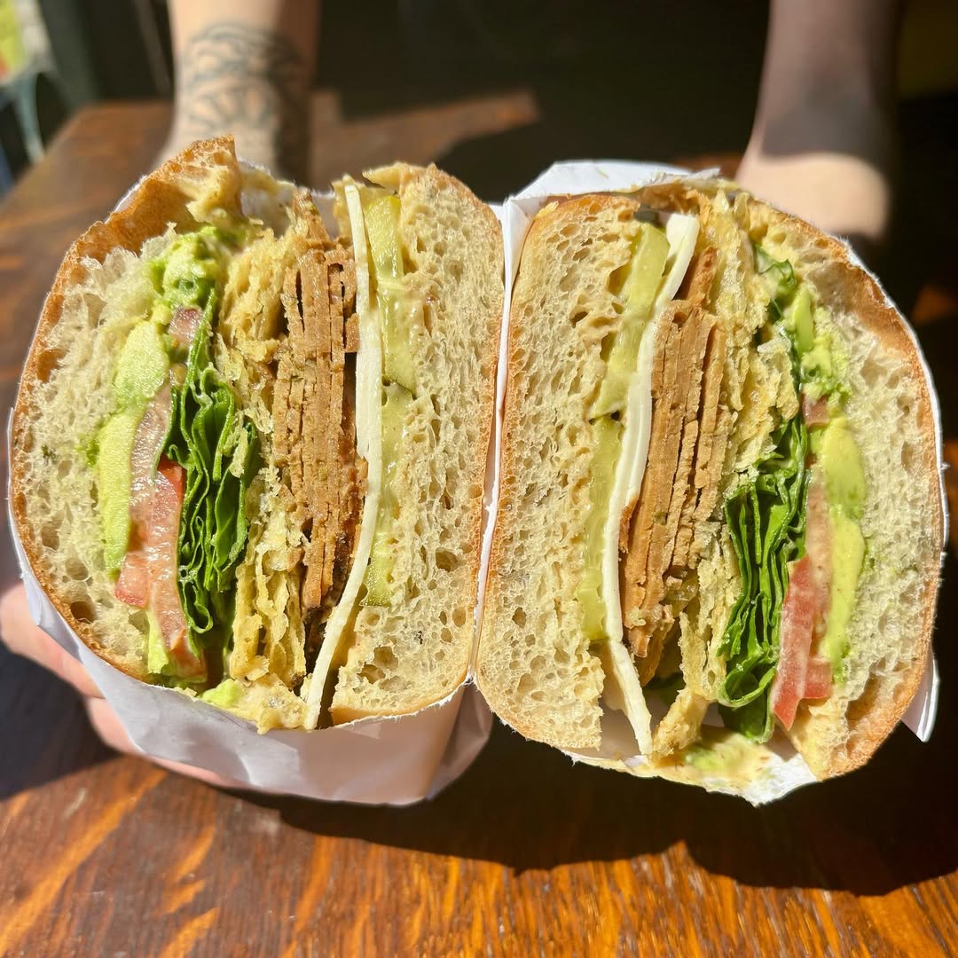 Seitan's Helper sandwich