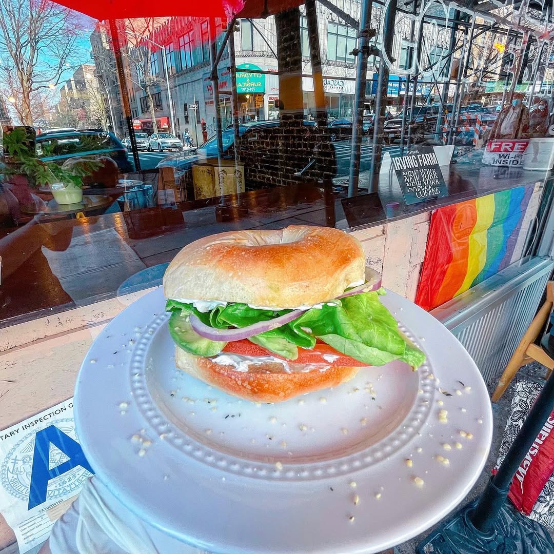vegan bagel forever coffee