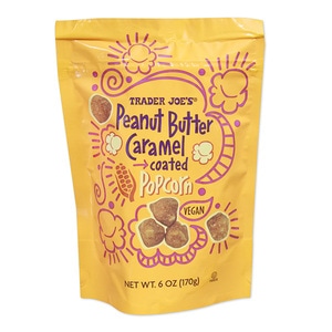 Peanut Butter Caramel Coated Popcorn