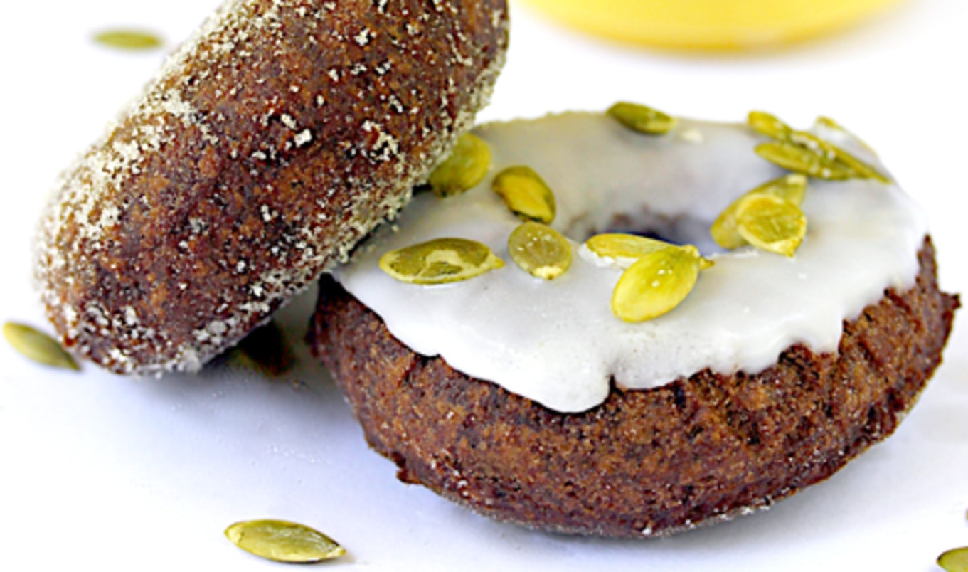 Chocolate Pumpkin Vegan Gluten-Free Doughnuts