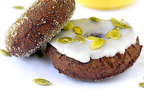 Chocolate Pumpkin Doughnuts