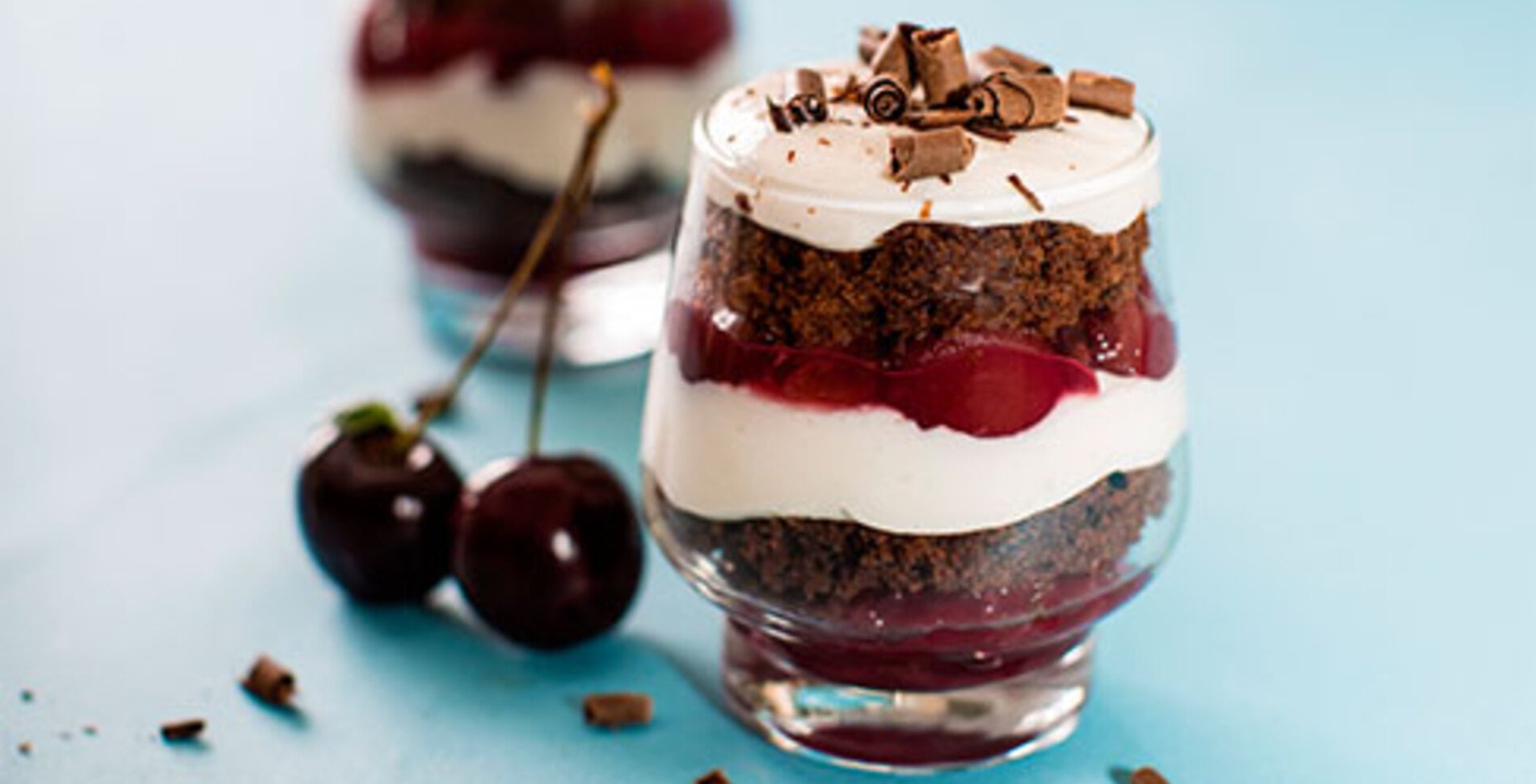 Vegan Black Forest Parfaits With Vanilla Cream