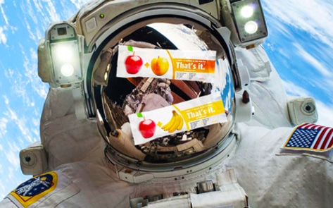 Vegan Fruit Bars Launched into Outer Space
