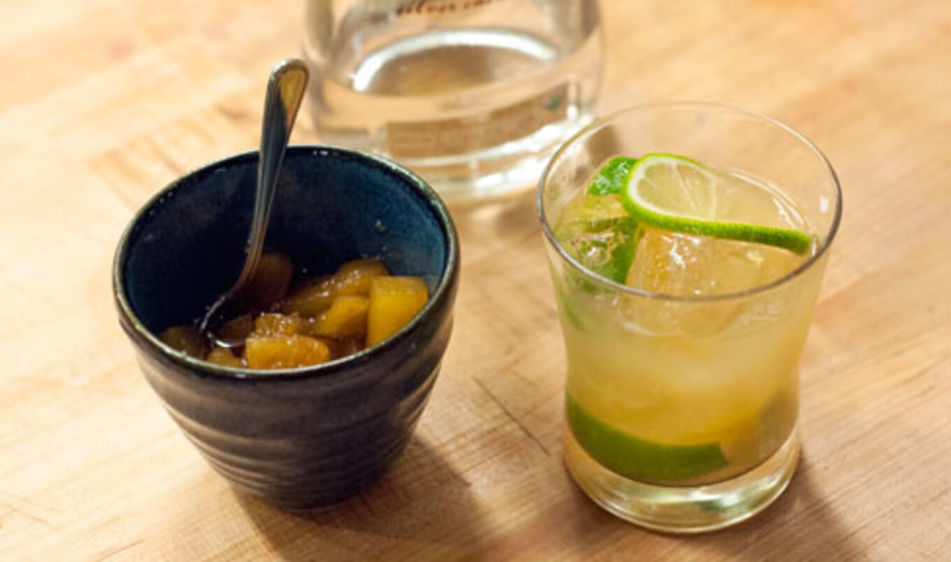 Vegan Pineapple Caipirinha
