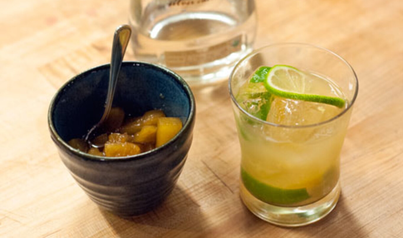 Vegan Pineapple Caipirinha