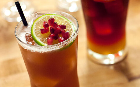 Vegan Pomegranate Margarita (non-alcoholic)