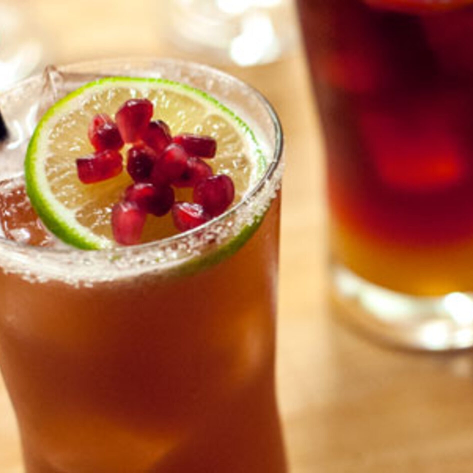 Vegan Pomegranate Margarita Mocktail
