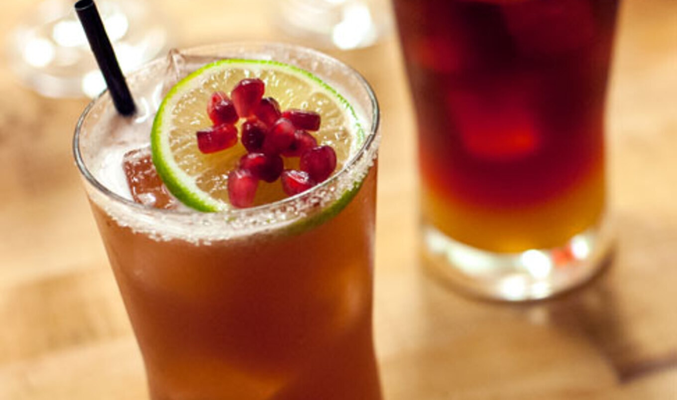 Vegan Pomegranate Margarita Mocktail