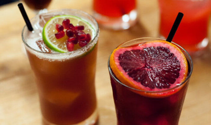 Vegan Hibiscus-Ginger Punch (non-alcoholic)