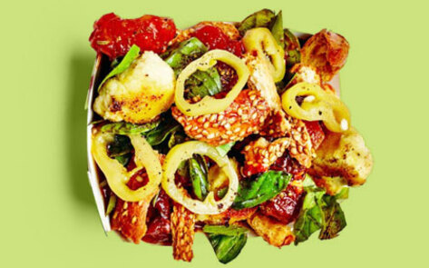 NYC Burger Joint Creates Vegan Pizza Salad