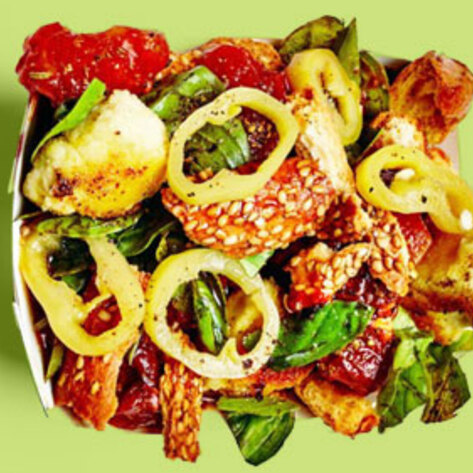 NYC Burger Joint Creates Vegan Pizza Salad