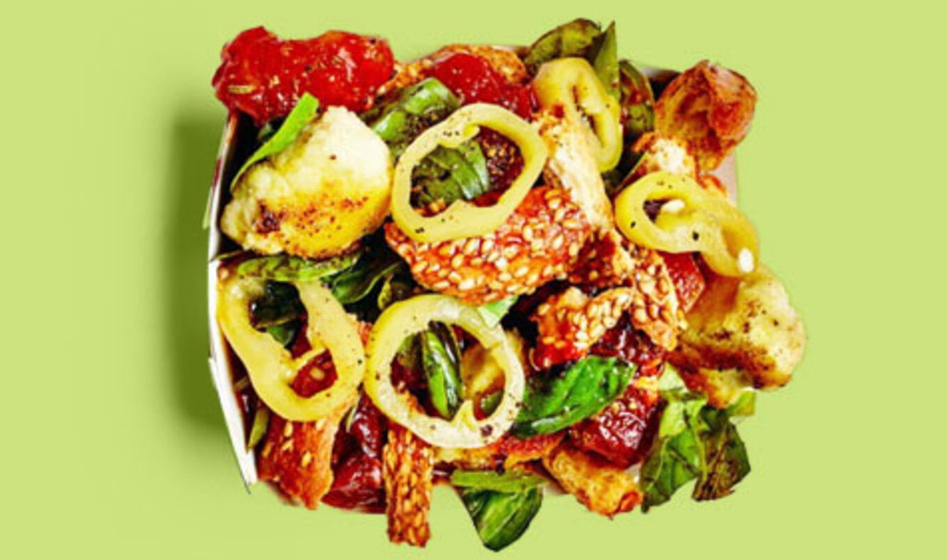 NYC Burger Joint Creates Vegan Pizza Salad VegNews