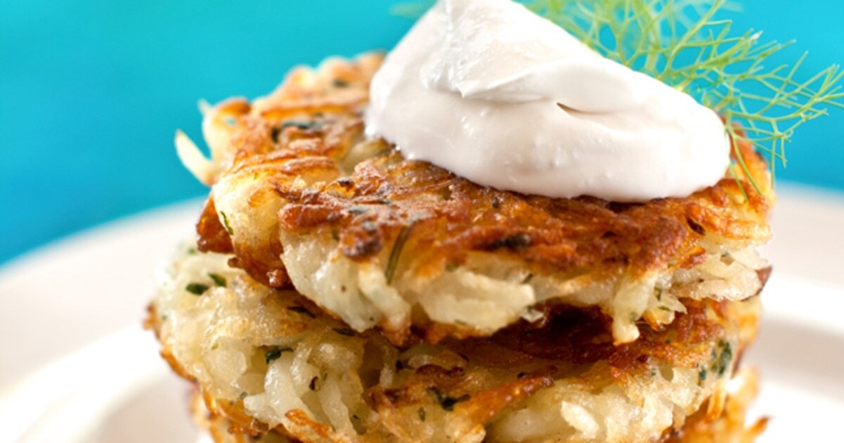 The Crispiest Vegan Potato Latkes | VegNews