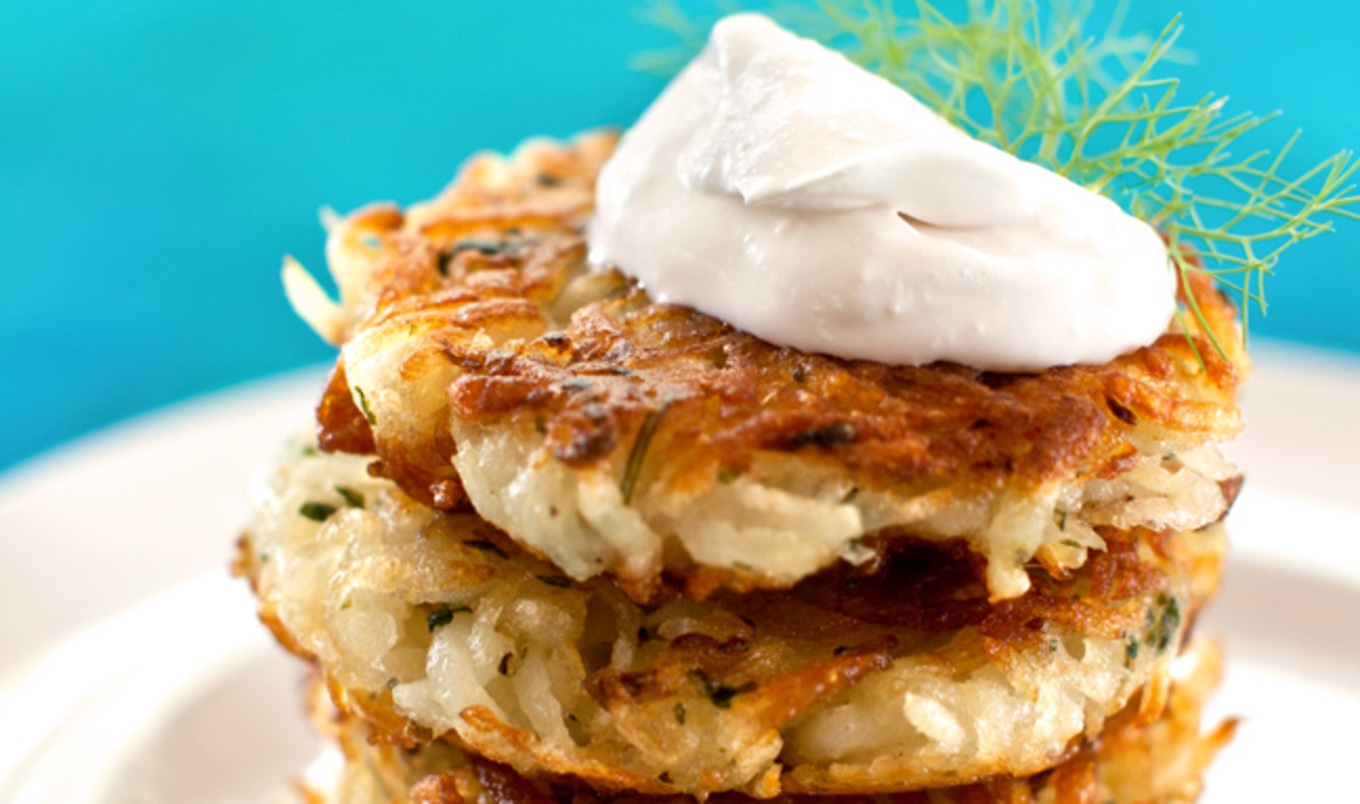 The Crispiest Vegan Potato Latkes