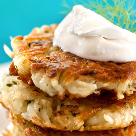 The Crispiest Vegan Potato Latkes&nbsp;