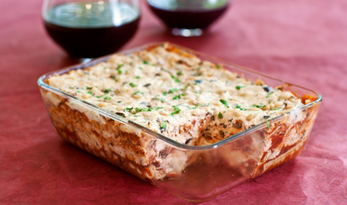Mile-High, Double-Cheese Vegan Lasagna With Macadamia Ricotta