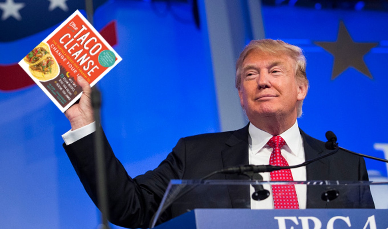 Trump Goes on Vegan Taco Cleanse; Ponders Mexico Wall