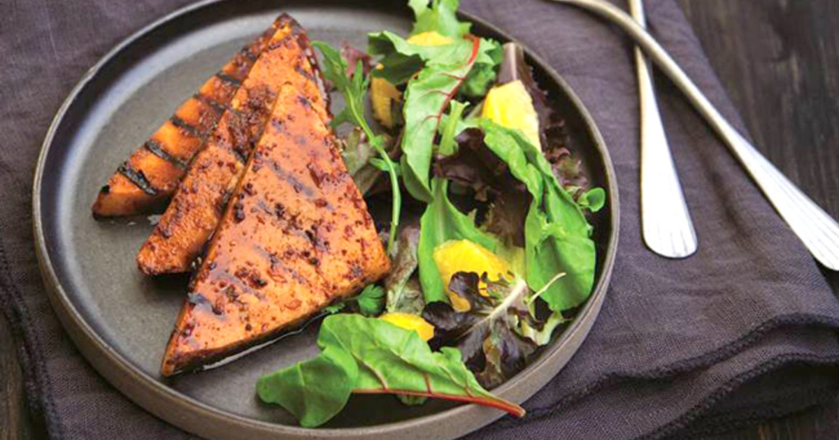 Vegan Orange and Miso-Glazed Tofu