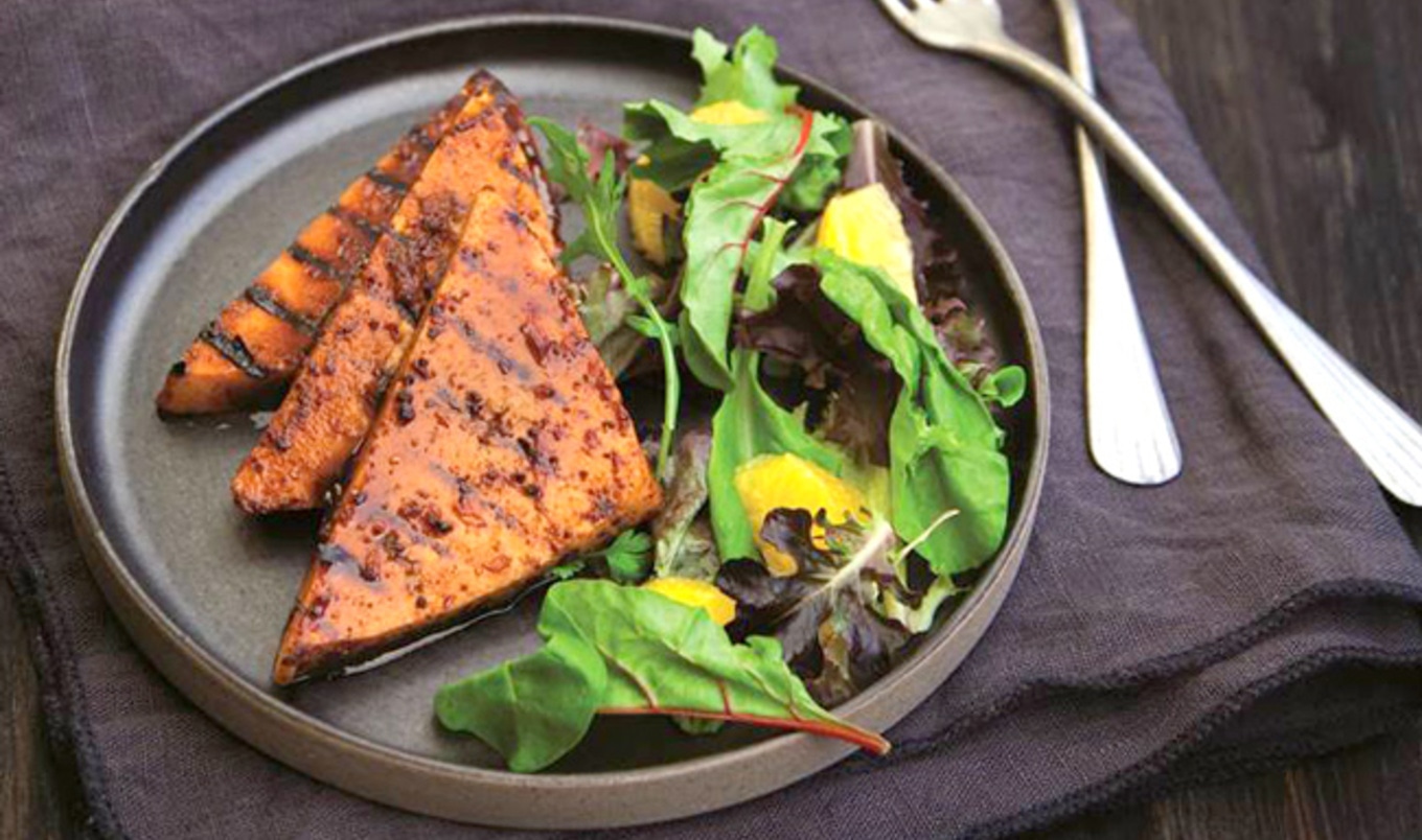 Vegan Orange and Miso-Glazed Tofu