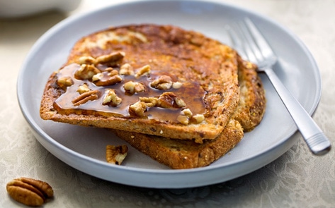 Vegan Maple-Pecan French Toast