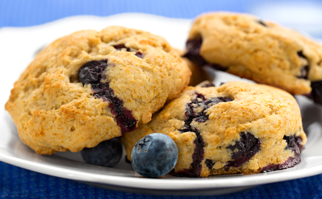 VegNews.BlueberryScones.HannahKaminsky