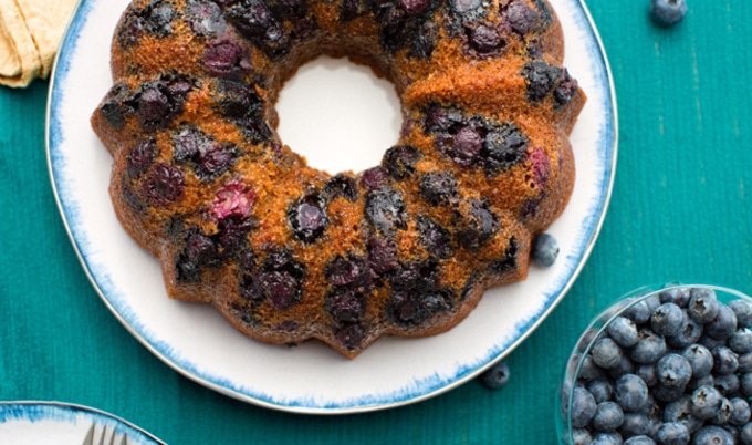 VegNews.OrangeBlueberryBundtCake.HannahKaminsky